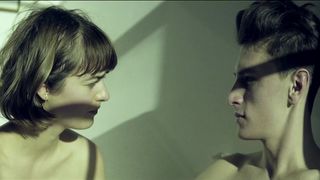 Olya Zueva, Melissa Saint-Amand - Trash Can on the Left (2015) celebrity hot scene