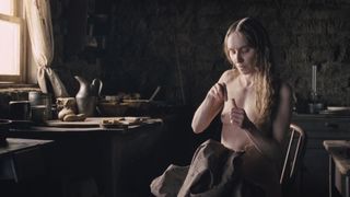 Sonja Richter, Miranda Otto - The Homesman (2014) celebs hot scene