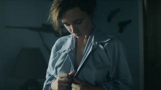 Sara Mohr - Red Dust (2014) celebrity topless scenes