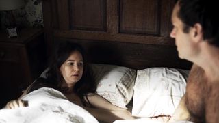 Katherine Waterston - The Third Day s01e02 (2020) Naked actress in a TV movie scene