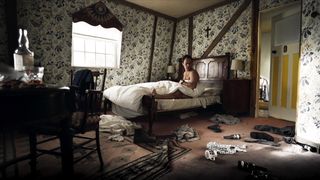 Katherine Waterston - The Third Day s01e02 (2020) Naked actress in a TV movie scene