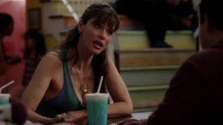 Amanda Peet naked - Togetherness_s01e02 (2015) topless scene