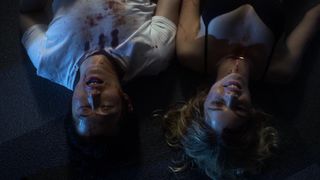 Samara Weaving - Mayhem (2017) Sexy movie scene