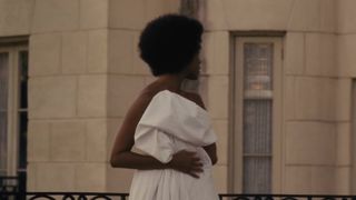 Zoe Saldana - Nina (2016) Naked actress in a TV movie scene