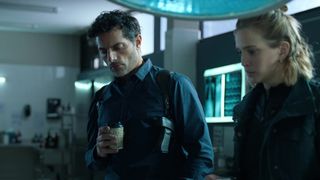 Delfina Chaves - La Corazonada (2020) Naked actress in a TV movie scene