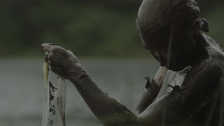 Lucy Walters - Here Alone (2016) Naked actress in a TV movie scene