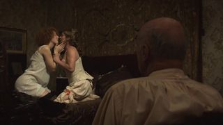 Anne Charrier, Jemima West, Blandine Bellavoir Naked, Threesome, TV nudity 'Maison close'