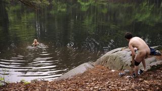 Bridgit Mendler - Father of the Year (2018) Naked TV movie scene