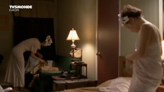 Adelaide Leroux Nude, Topless and Underwear Scene in 'Cigarettes et bas nylon'