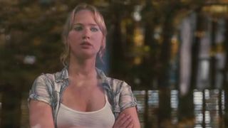 Jennifer Lawrence hot cleavage and sexy and Elisabeth Shue hot lingerie - House