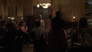 Ana Girardot, Angele Humeau Art Nude, Topless, Naked on Stage in movie 'Foujita'