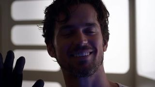 Anna Sophia Berglund Nude, Topless, Big Tits, Blonde for 'Space Station 76'