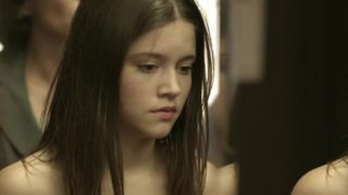 Audrey Bastien nude, Topless, Public Nude for 'Bye Bye maman'