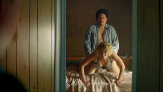 Bo Maerten, Maartje van de Wetering - Ron Goossens, Low Budget Stuntman (2017) Naked actress in a movie scene