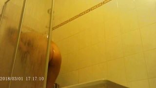 Hidden camera in the shower