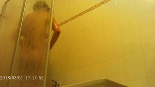 Hidden camera in the shower