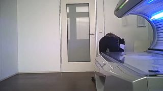 Voyeur Booby Video - Busty Girl in Solarium