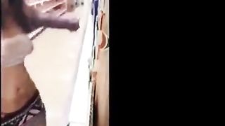 Horny women are showing their nice attributes, while a horny voyeur is making a video