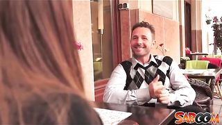 Emma's big boobs bounce while pounded