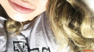 Lesbian ASMR POV Fingering, Nipple Orgasm for Daddy
