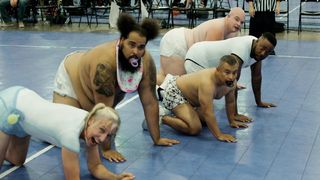 August Taylor - Ballbuster (2020) celeb a topless scene from the movie