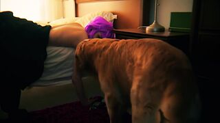 Rebecca Ferguson - Cold Night (2020) celeb nude boobs scene