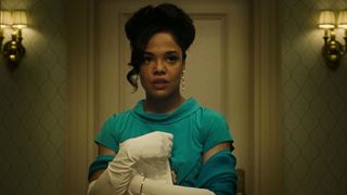 Tessa Thompson, Aja Naomi King, Eva Longoria - Sylvie's Love (2020) actress boobs scene