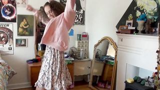 Dressed Crazy Hairy girl