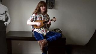 Hipster Girl and her naked art - Showing beautiful boobs #1