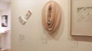 Museum and Naked Busty Young Girl