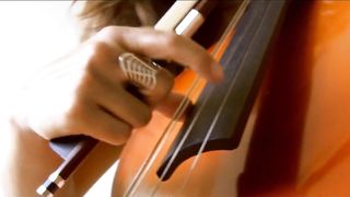 Nude Girl-Musician Plays Cello 2