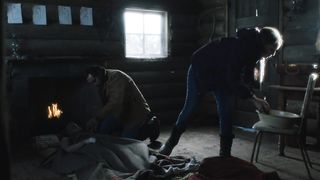 Robin Wright - Land (2021) celebs nude boobs scene