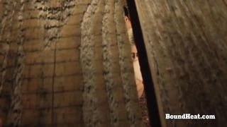 Roped Up All Girl Marionette In Jail Strokes Till Climax