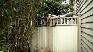 Girl on a skateboard. Home nude video