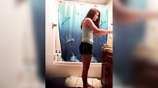 Hidden Cam Bathroom - Young Girl Explicit nudity