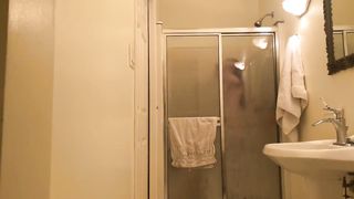Hidden SpyCam in Bathroom - Topless Amateur Girl in Home