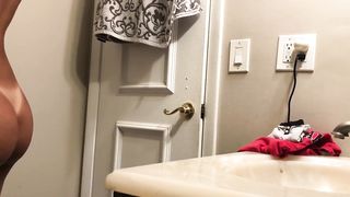 Sexy Nimph a Bath - SpyCam (Hot Topless Small Tits)