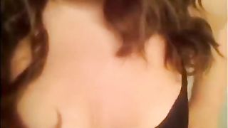 Round stunner is oftentimes posing in front of the web camera and even having a bathroom