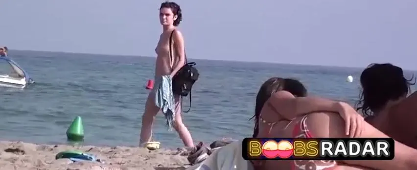 Bodacious dark haired is nude on the beach and pridefully showcasing her beaver, like other ladies