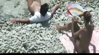 Bare doll is getting torn up rock hard from the back, in the middle of the day