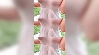 Tiktok Model Under a cold shower with my clothes on