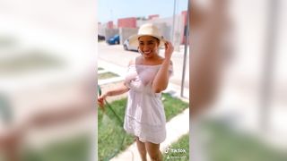 Tiktok Model Under a cold shower with my clothes on