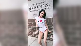 Tiktok Nudity Challenge Outdoors Girl