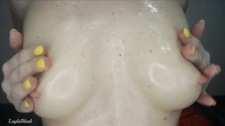 OILED MASSAGE Small Tits Close up
