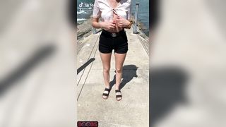 Tik Tok Tits in Public
