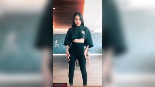 A short topless video with a long camera hit