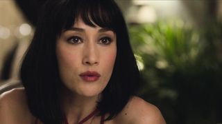 Maggie Q hot - The Protege (2021) Bedroom Scene