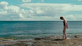 Vicky Krieps hot - Bergman Island (2021) hot and underwear scene