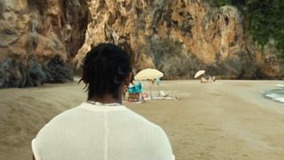 Vicky Krieps, Thomasin McKenzie, Abbey Lee nude - Old (2021) bikini scene from drama