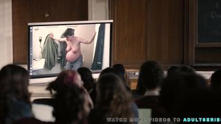 Celina Nemec in short topless video - The Chair s01e01 (2021) show adult film